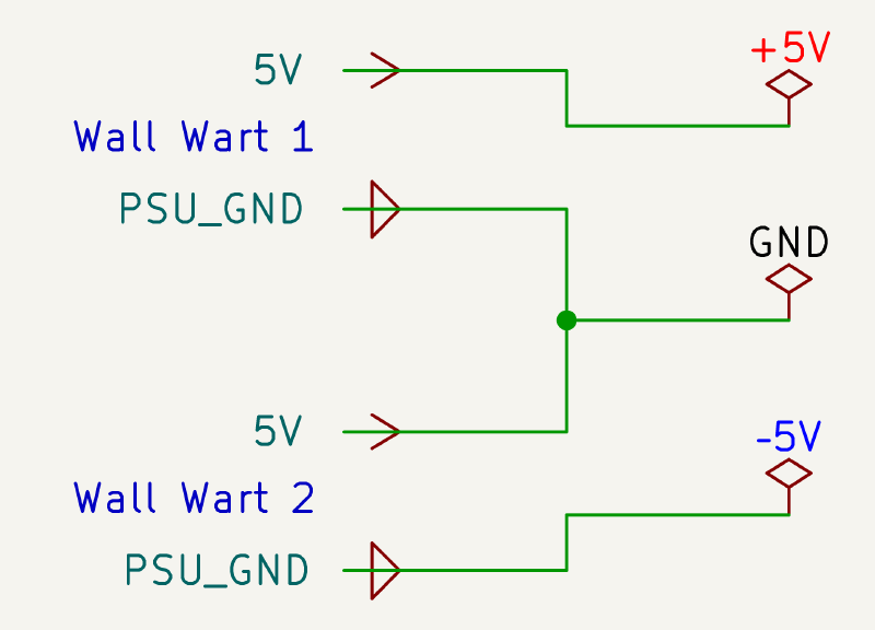 Wiring Diagram: Two Wall Warts