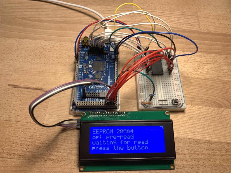 EEPROM 28C64 wiring with Arduino