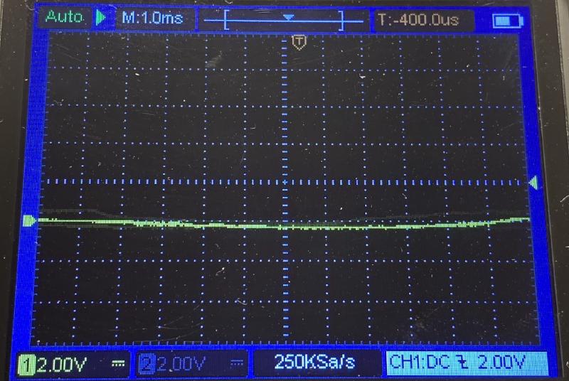 Oscilloscope: Address Pin Not Connected. Idle State