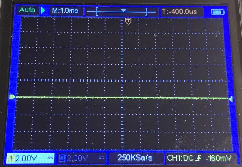 Oscilloscope: Data Pin Logical 0 Ok