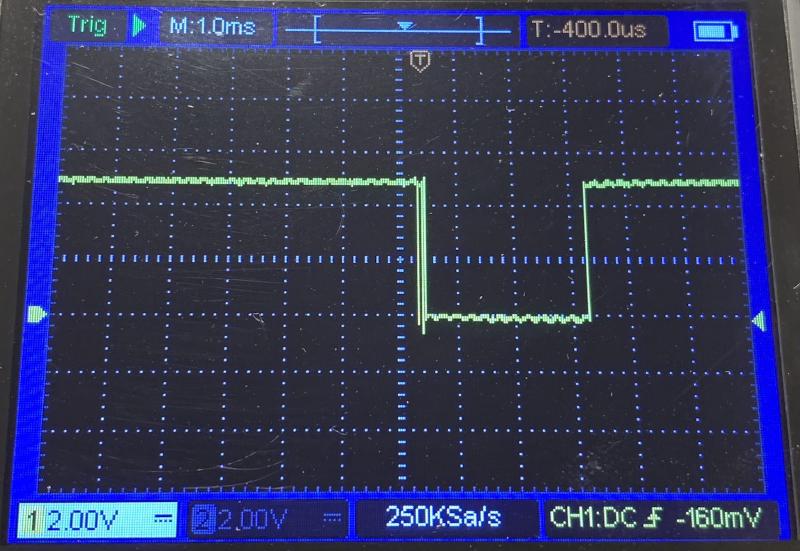 Oscilloscope: Data Pin Logical 1 Noise