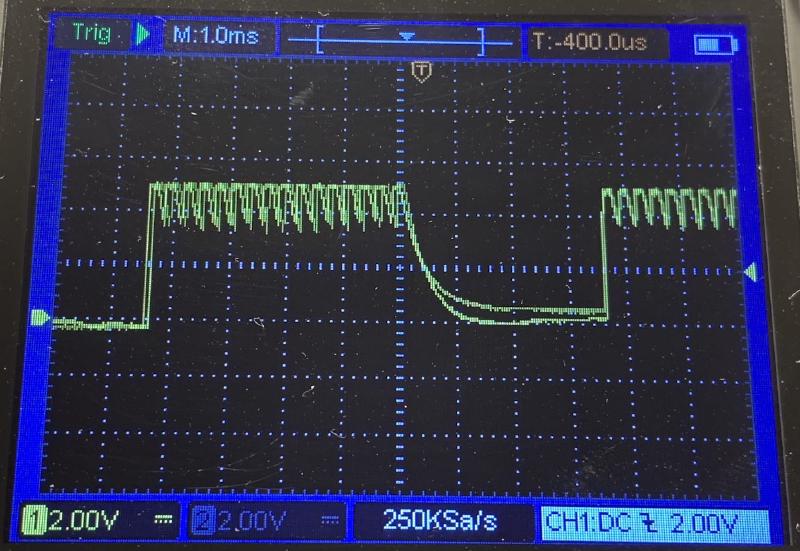 Oscilloscope: Address Pin Not Connected. Data
