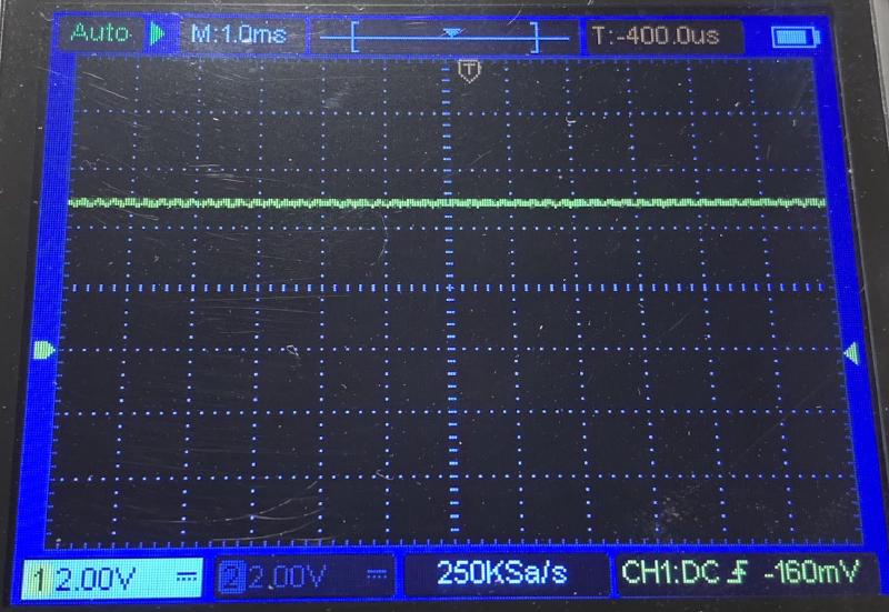 Oscilloscope: Data Pin Logical 1 Ok