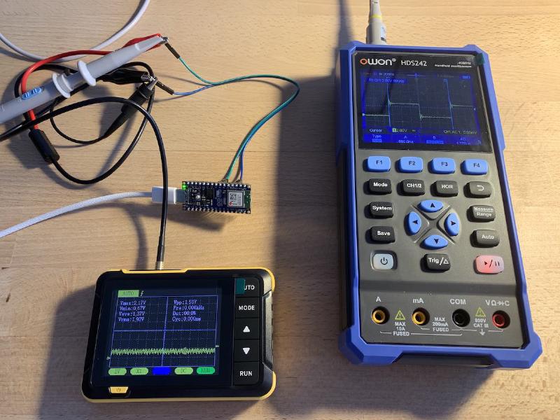 NANO ESP32 Oscilloscopes